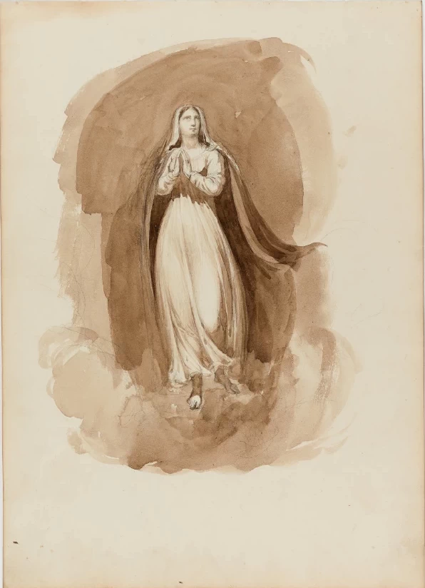 Manuel de Araújo Porto - Alegre, Studio di santa